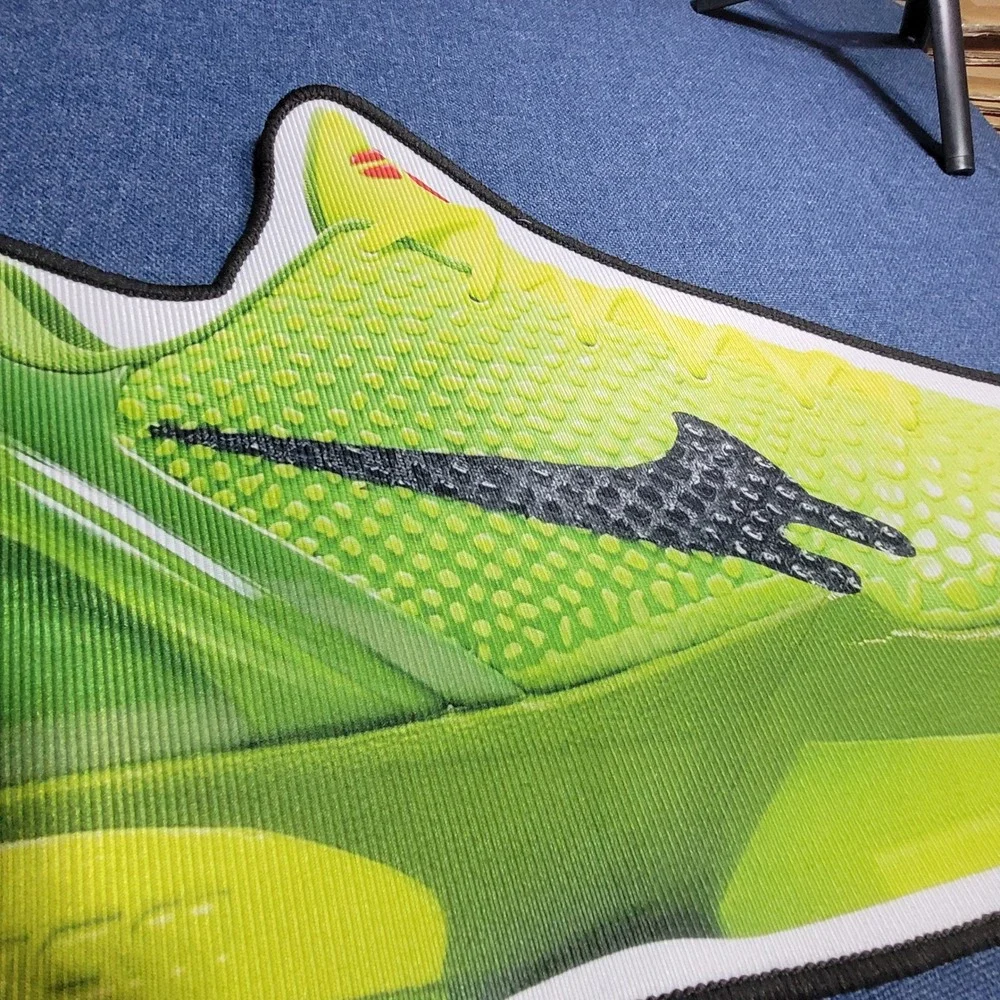 Kobe 6 Grinch Sneaker Shaped Novelty Rug Mat - Unique Home Decor Accent 23